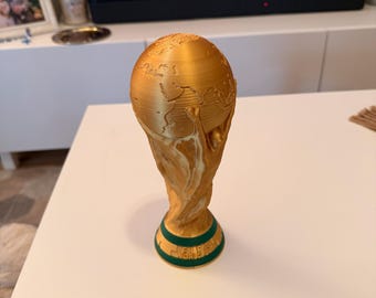 FIFA World Cup Trophy Replica – 3D Printed Soccer Trophy – Fifa trophy replica  – Sports Fan Decor – Soccer Gift
