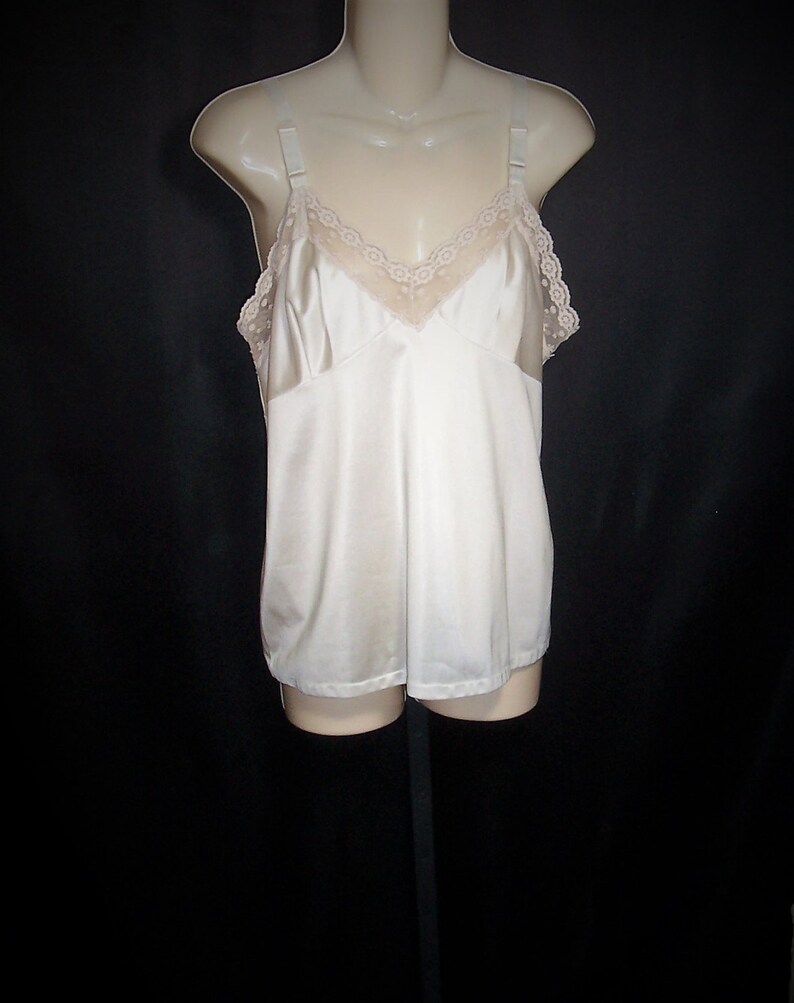 Size 36 Vintage Camisole Pinehurst Lingerie Cami Ivory Etsy