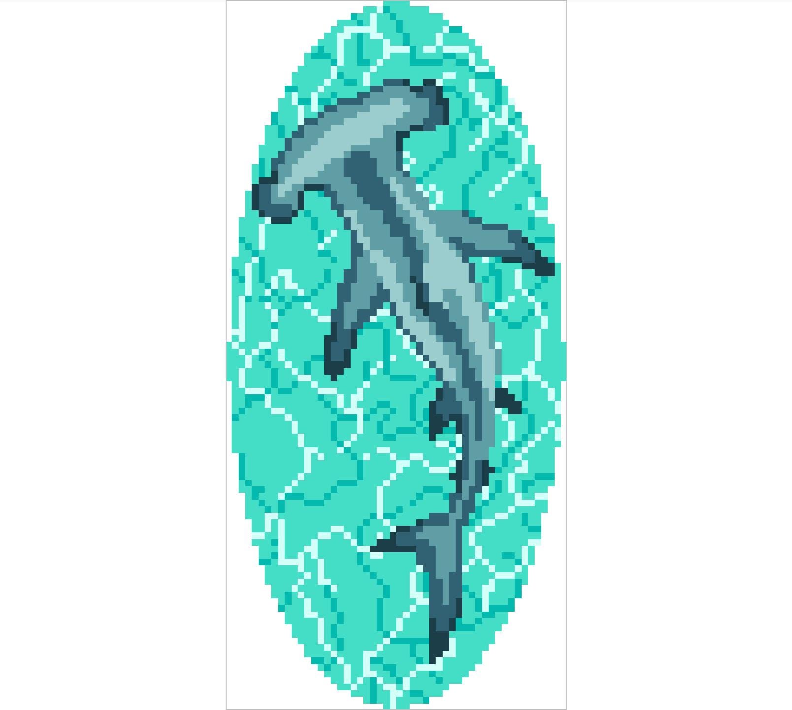 Garret the Hammerhead Shark Needlepoint Digital Chart - Etsy