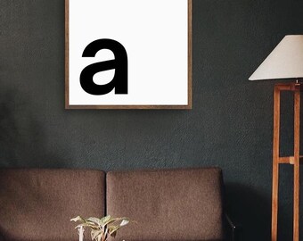 Letter A - Alphabet Poster