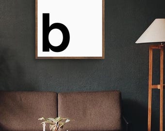Letter B - Alphabet Poster