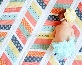 Herringbone Quilt Tutorial & Pattern