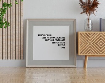 Remember Him - Christian print for home