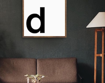 Letter D - Alphabet Poster