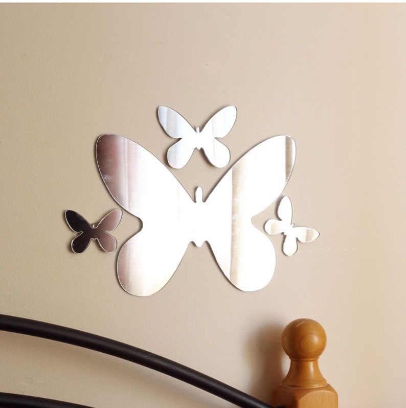 Large Butterfly Wall Mirror Bedroom Bathroom Kitchen Living Room