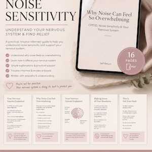 CPTSD Noise Sensitivity Guide | Sensory Overwhelm and Nervous System | 16-Page PDF