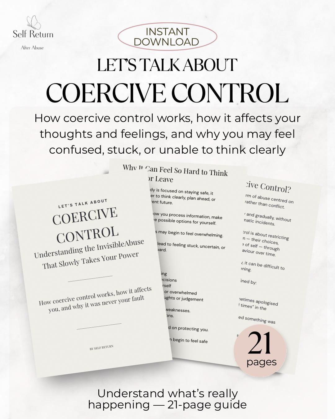 Coercive Control in Relationships | Signs, Patterns & Hidden Abuse ...