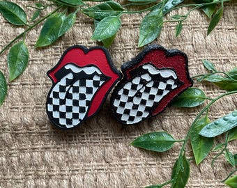 Checkered Mouth Freshie Vent Clips