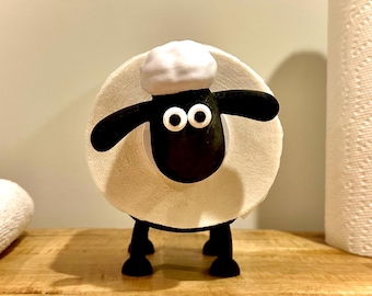 Shuan the Sheep Toilet Paper Holder: Quirky Bathroom Decor