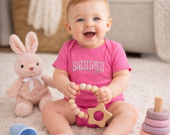 Mini varsity script Infant Bodysuit | baby onesie, Mommy and mini matching