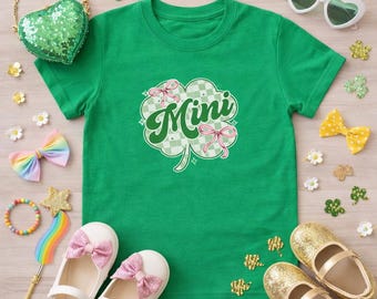 Mini Shamrock Kids Tee | St. Patrick's Day clover graphic