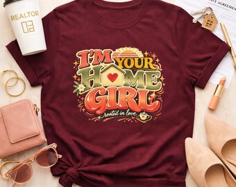 I am Your Home Girl graphic Tee | Retro Heart Typography T-Shirt