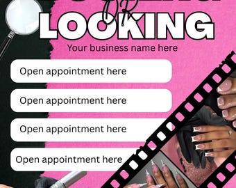 Booking/Availability Flyer (EDIT ON CANVA)