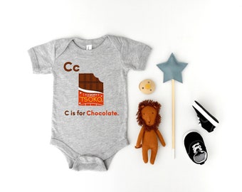 Chocolate Baby Outfit-Funny Baby Bodysuit-Funny Baby Gifts-Baby Shower Gift-Newborn Outfit-Hipster Baby Clothes- Boho Baby-Cool Baby Gifts