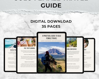 Solo Female Travel Guide | Safety & Confidence Tips for Women | Digital PDF Download | Practical Travel Advice