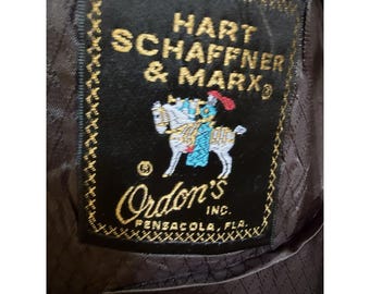 VTG 70's Hart Schaffner Marx Herren 42Rx34 Suit Ordon's Tropical Weight VIRACLE
