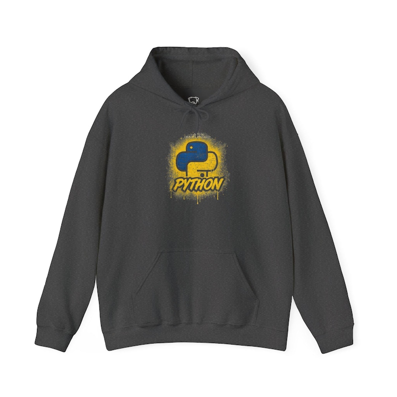 Python Logo Hoodie | Programming Script Developer Sweatshirt image 2