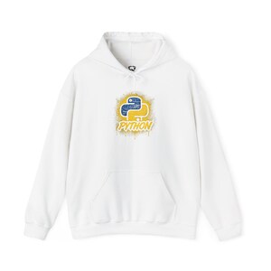 Python Logo Hoodie | Programming Script Developer Sweatshirt image 4