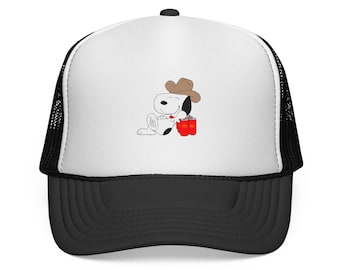 Cowboy Snoopy on Beer Trucker Cap