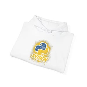 Python Logo Hoodie | Programming Script Developer Sweatshirt image 14