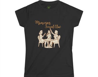 Mimosas Social Club Tee | Brunch Friends Illustration
