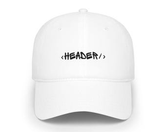 header Script Logo Cap | Low Profile Baseball Cap