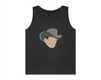 Valentin Elizalde cyberpunk silhouette Tank Top | Neon Mexican Banda Portrait