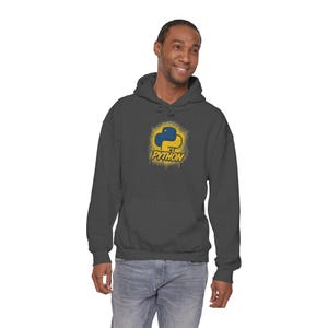 Python Logo Hoodie | Programming Script Developer Sweatshirt image 20