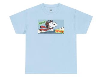 Flying Snoopy Tee | Vintage Cartoon Pilot Shirt