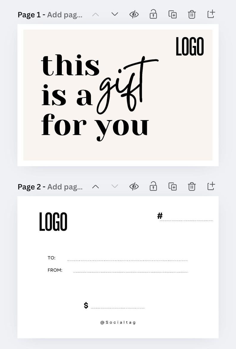 Modern Cafe Gift Certificate Template, Editable Coffee Shop Voucher ...