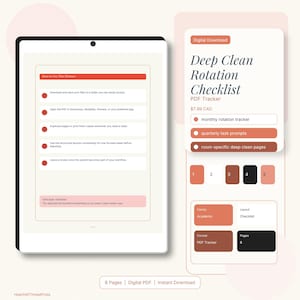 Lista de verificación para la rotación de limpieza profunda