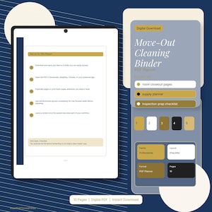 Carpeta de limpieza para mudanzas