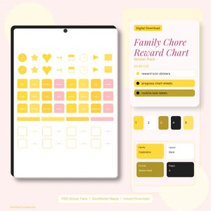 Tabla de recompensas por tareas familiares