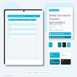 Hoja de cálculo para el seguimiento del inventario del hogar
