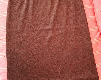Vintage Missoni metallic kokerrok gemaakt in Italië brons gebreide knielengte IT 44