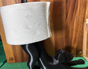 Dog toilet paper holder