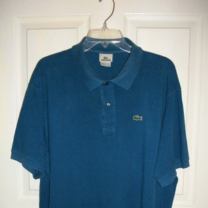 Lacoste, Shirts, Vintage Lacoste Live Men Polo Shirt Blue Big Alligator  Size 7 Xxl