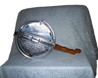 Vintage Whirley Pop Popcorn Popper Pan Wabash Valley Farms Only 21 USD