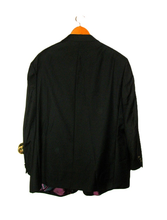 Vintage Black Blazer Sport Coat by Jean Paul Germ… - image 10