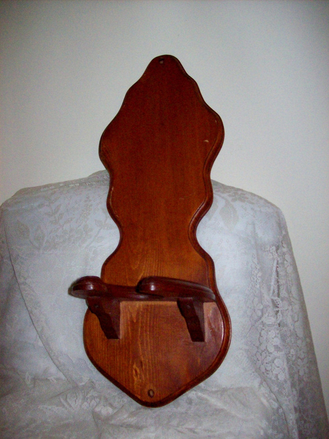 Vintage Wood Wall Hanging Oil or Kerosene lamp Holder ONly 12 Etsy
