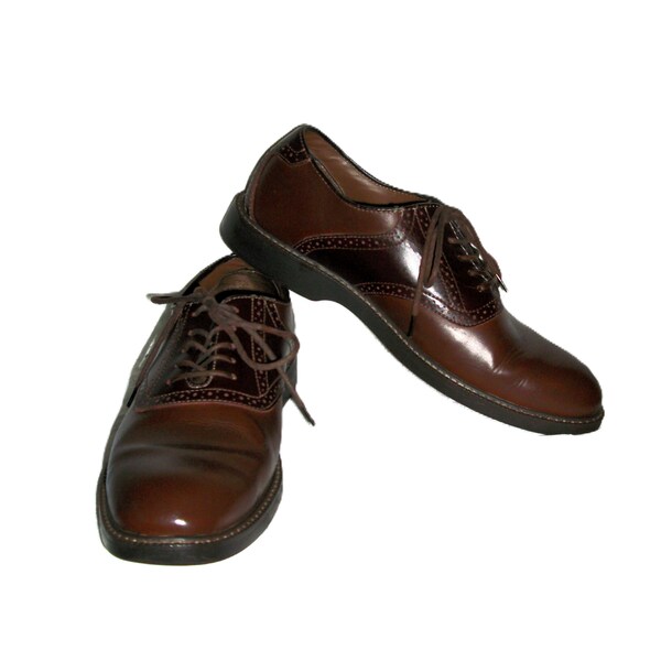 Austin Leather Saddle Oxford Shoe Navy