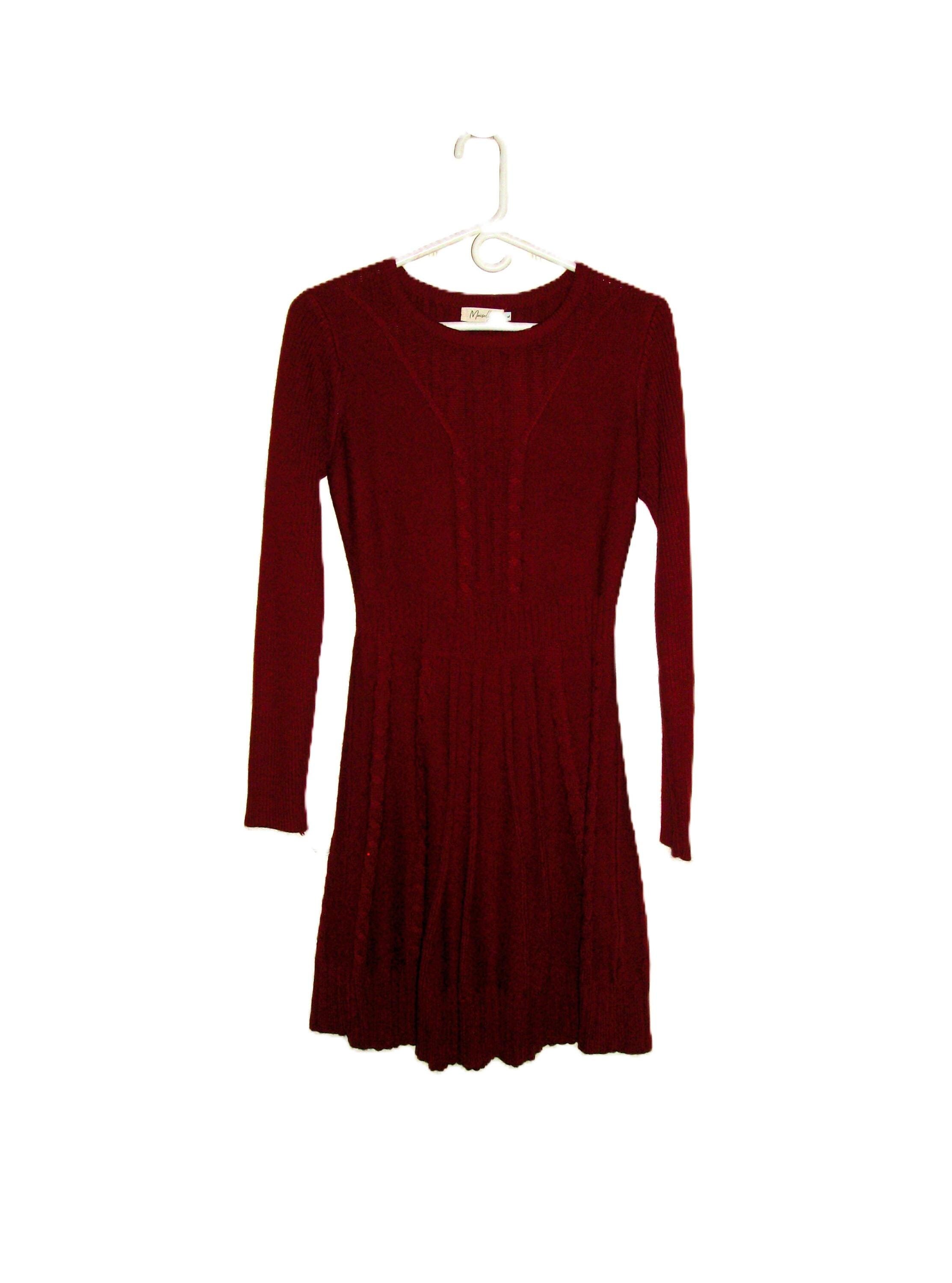 fitted lace wedding dress I.H.F Crepe de Chine and Velvet Wine Gown main image 1