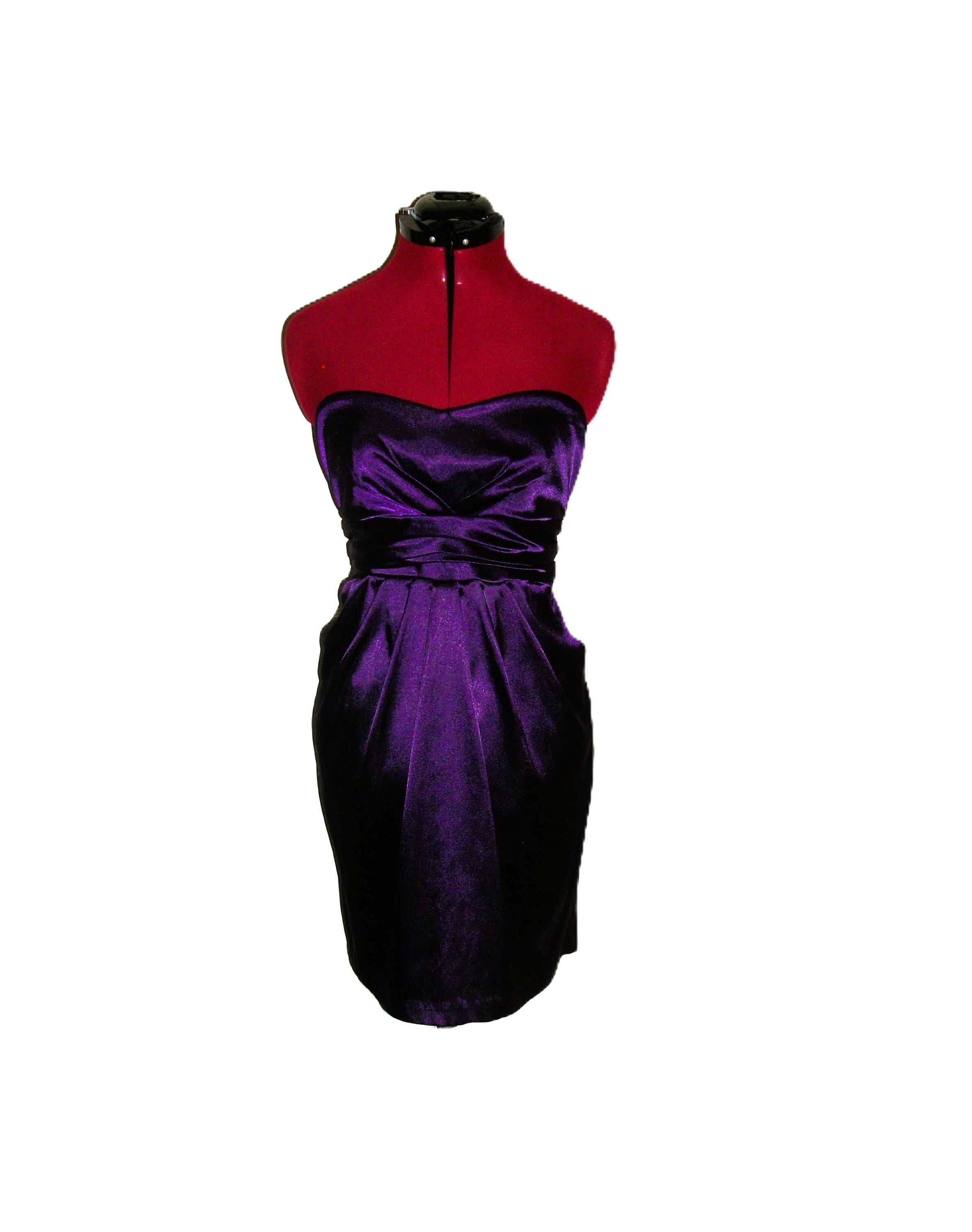 strapless open back dress Debra