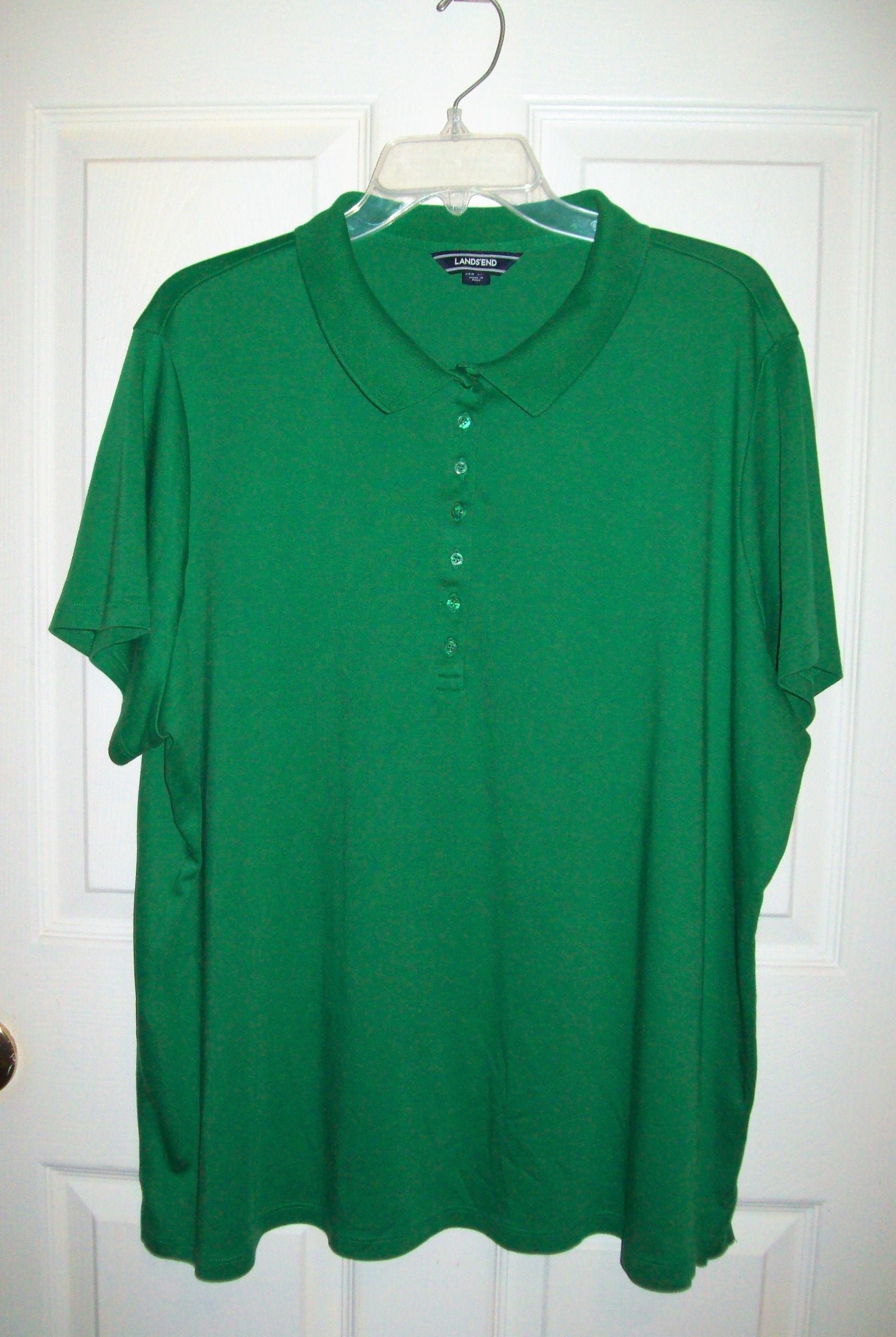 Vintage Ladies Green Short Sleeve Henley Polo Rugby Shirt by Etsy