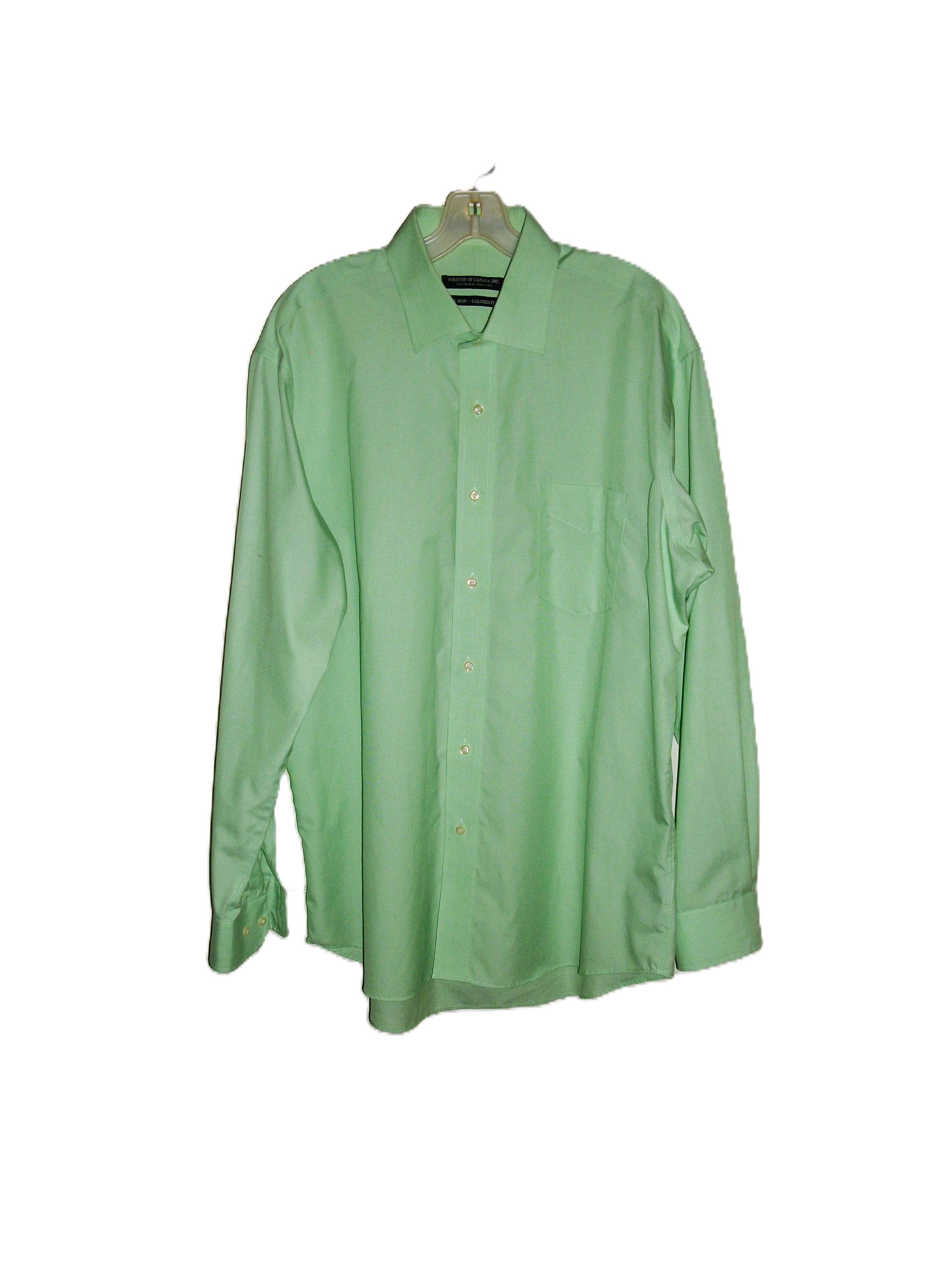 Vintage Canada Oxford Shirt: Light Green Long Sleeve, 17" Neck Extra-Large Only 7 Dollars Vintage Canada Oxford Shirt: Light Green Long Sleeve, 17" Neck Extra-Large Only 7 Dollars