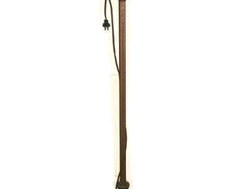 Antique Brass Torchiere Floor Lamp 5 Lights including 3 Arms Center Milk Glass and Pink glass base Gold Tones Only 400 USD