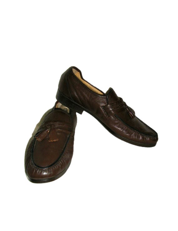 Nunn Bush Leather Slip On Loafers Brown Sz 10 Nunn Bush Stark Leather Moc Toe Slip-On Shoes, Cognac - Tan  main image 4
