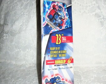 24 CENT SAlE Vintage Transformers Energon Poly Diamond 23" Kite by SkyDiamond 1993 Toy Deadstock NOS in Package was 10 Dollars Now 24 CENTS