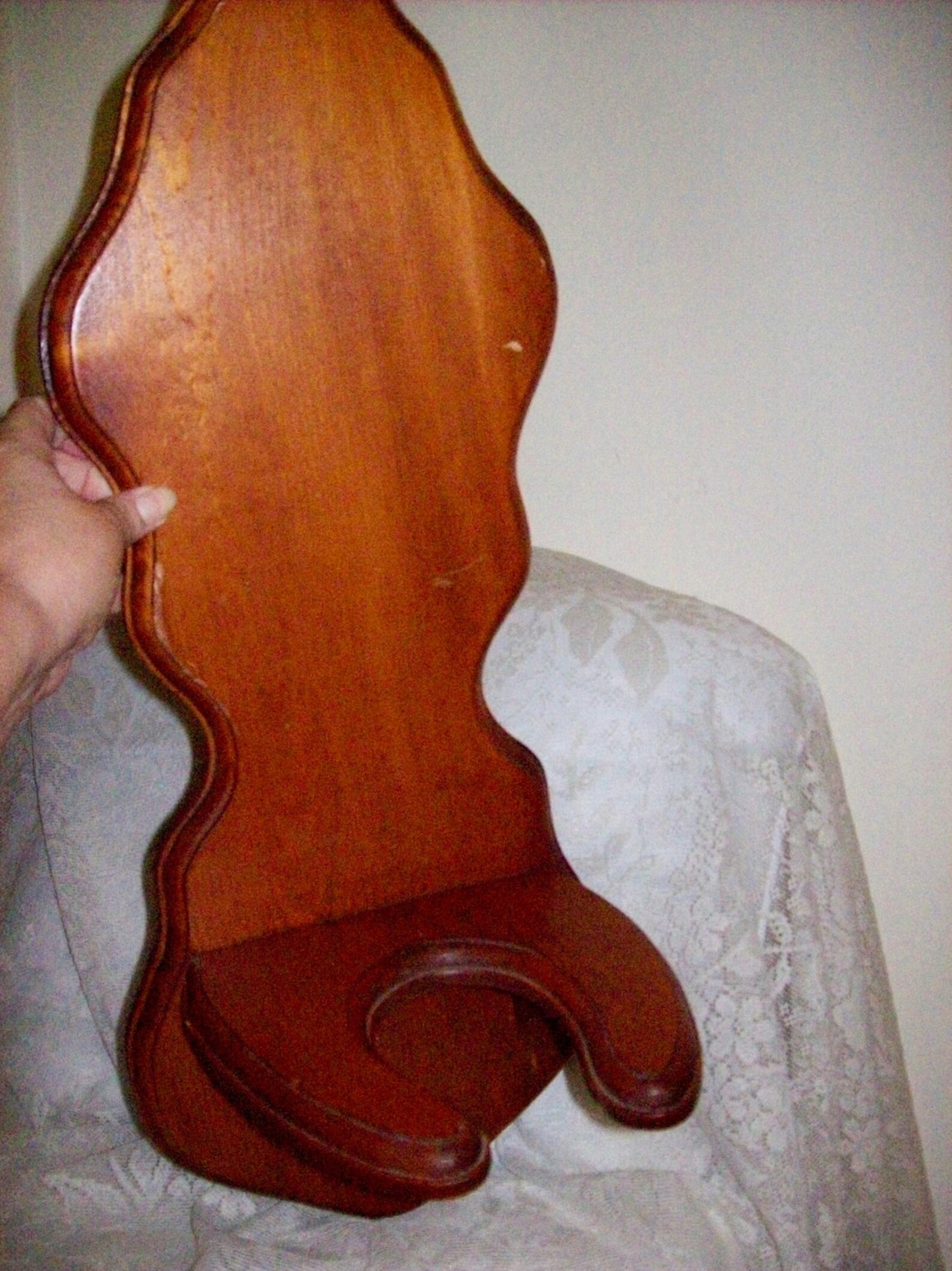 Vintage Wood Wall Hanging Oil or Kerosene lamp Holder ONly 12 Etsy