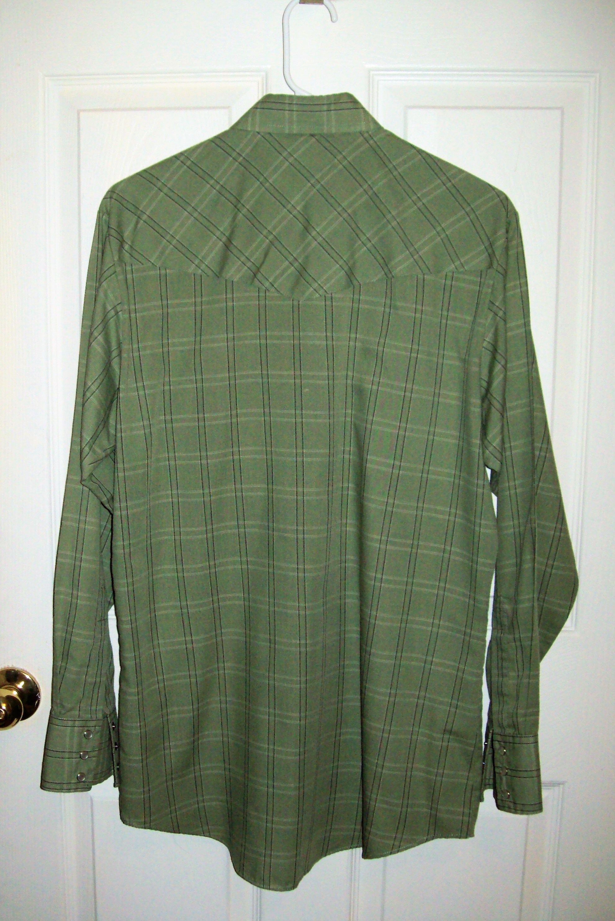 Vintage Men's Green Plaid Snap Front Western Shirt by Ely | Etsy